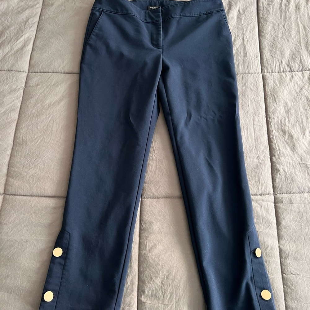 Ann Taylor Navy Blue Cropped Pants